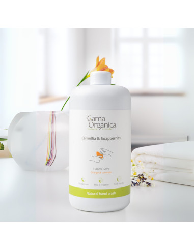 Натурален сапун за ръце Портокал и Лавандула, 1000 мл