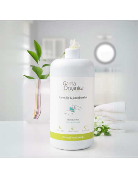 Натурален сапун за ръце Мента и Пачули, пълнител 1000 мл