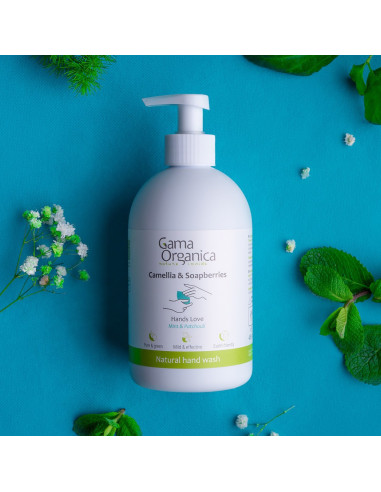 Натурален сапун за ръце Мента и Пачули, 485 мл