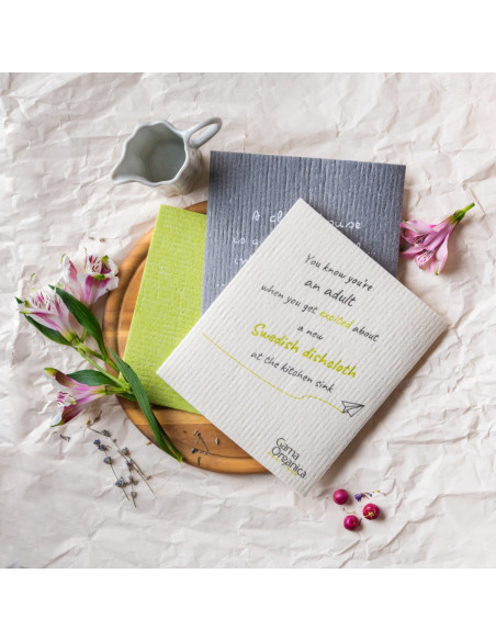 Еко домакински кърпи 17 х 20 см, комплект от 3 бр.