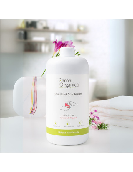 Натурален сапун за ръце Гераниум и Бергамот, 1000 мл